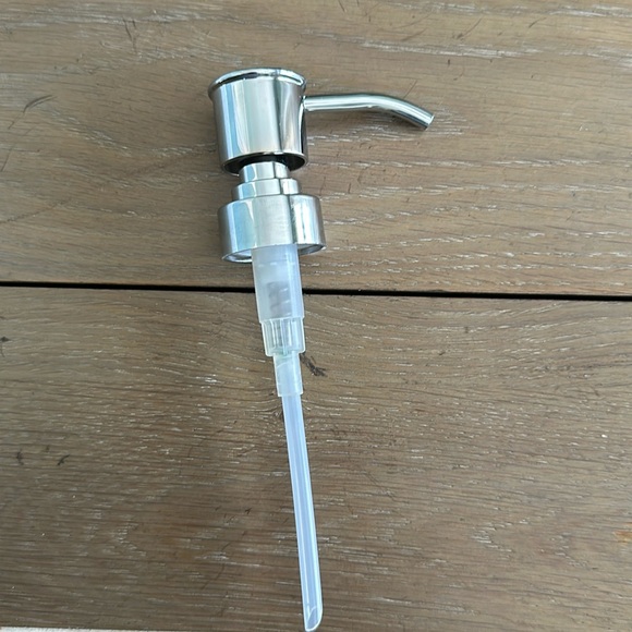 Genuine white alabaster marble stone soap lotion dispenser pump bathroom vanity - Picture 9 of 9